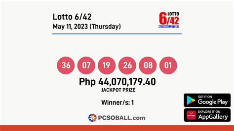 PCSO Lotto Result May 11, 2023 6/49, 6/42, 6D, .